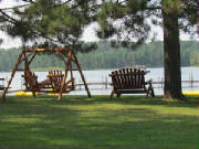Lakeside Cedar Swing & Chair