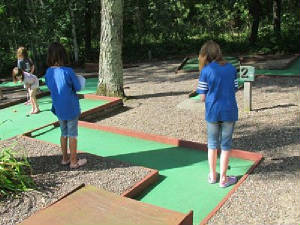 Mini-Golf is fun for All Ages!  Our guests can also sign up for our weekly tournament!