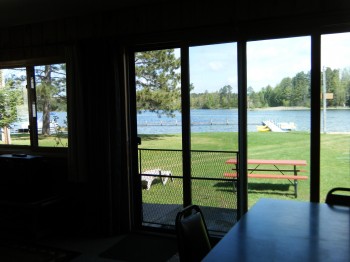 Lakeside windows and Patio Door - what a view of the lake!
